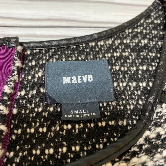 Anthropologie Maeve Contrast Panel Tweed Dress - Picture 8 of 16